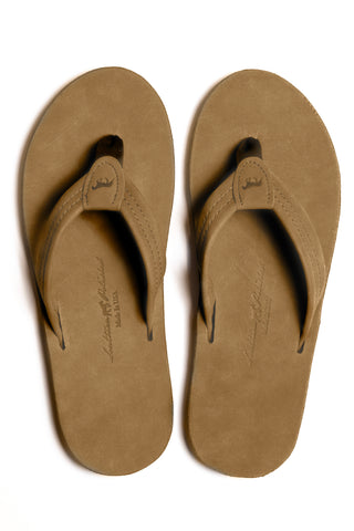 The Walton - Nubuck Leather Sandal in Sahara