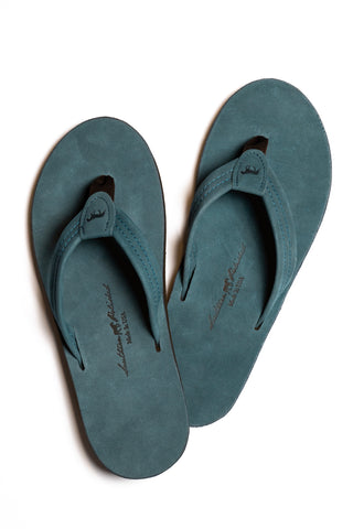 The Bay - Nubuck Leather Sandal in Slate Blue