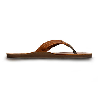 The Maury - Luxury Smooth Leather Sandal in Tobacco