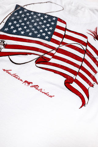 Old Glory Short Sleeve Tee White