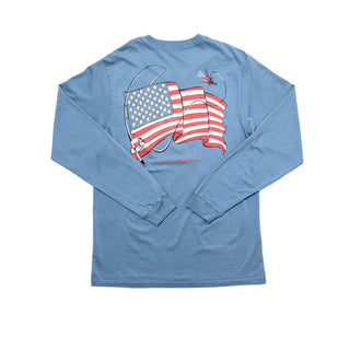 Old Glory Long Sleeve Pocket Tee Slate