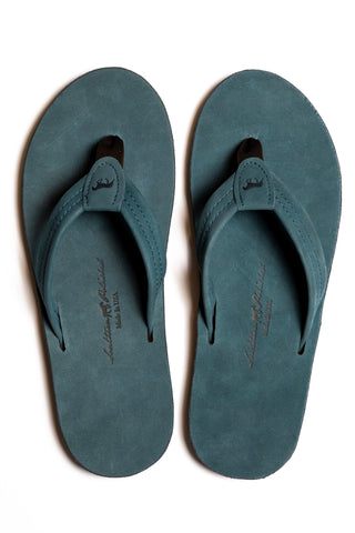 The Bay - Nubuck Leather Sandal in Slate Blue