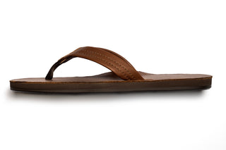 The Williamson - Luxury Smooth Leather Sandal in Walnut