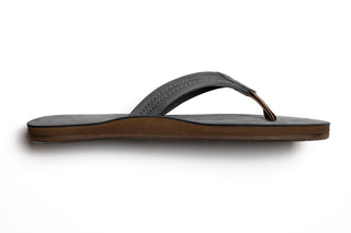 The Knox - Nubuck Leather Sandal in Smokey Gray
